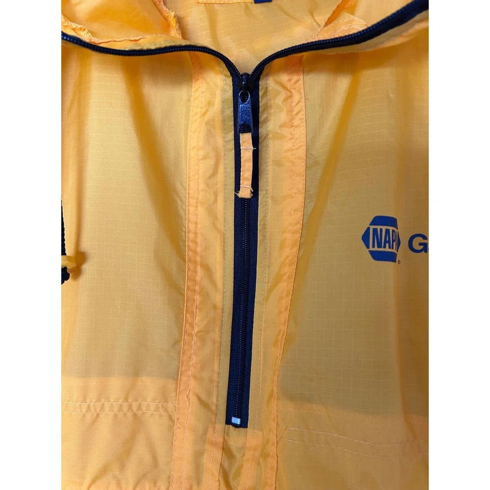 Vintage Imagine Sportswear NAPA Gaskets Windbreaker Yellow Anorak Jacket Large